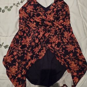 Floral One Peice Bathingsuit